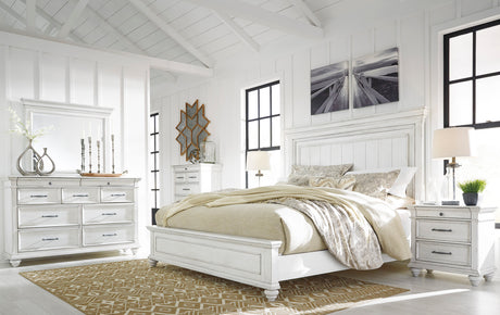 Kanwyn Bedroom Set In Washed White