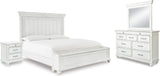 Kanwyn Bedroom Set In White Wash