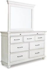 Kanwyn Bedroom Set In White Wash