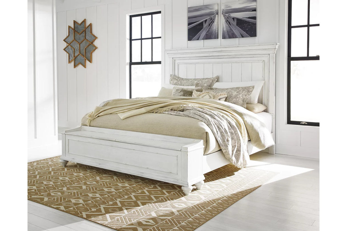 Kanwyn Bedroom Set In White Wash