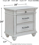 Kanwyn Bedroom Set In White Wash