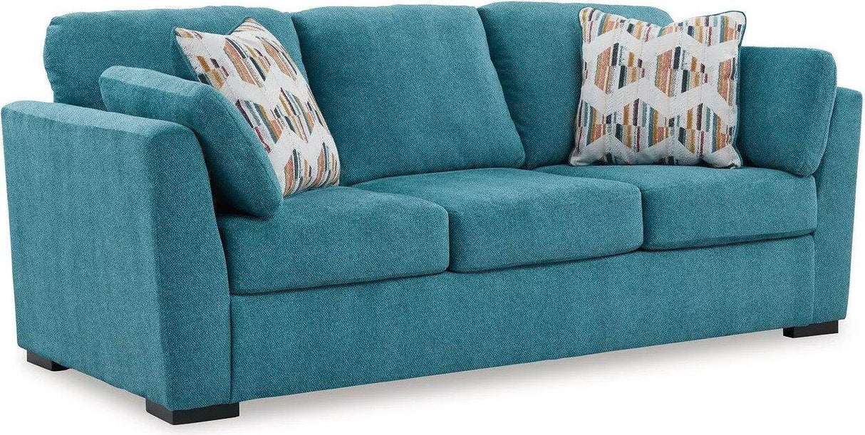 Keerwick Living Room Set In Teal