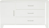 Kerren White High Gloss Youth Upholstered Panel Bedroom Set