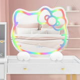 Hello Kitty ® RGB Wall Mirror 2.0 W/ Bluetooth Speakers and Specialty Base