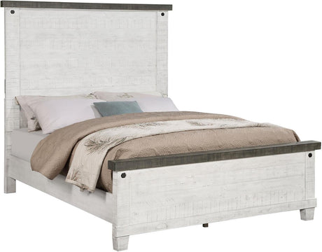 Lilith Bedroom Set In Distressed Grey/White