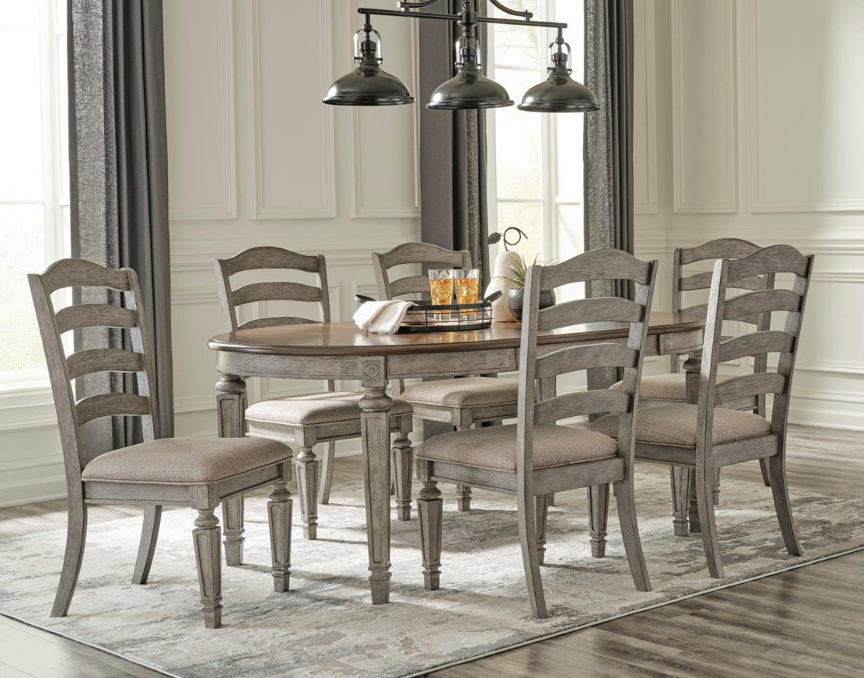 Lodenbay Brown And Antique Gray Extendable Dining Room Set