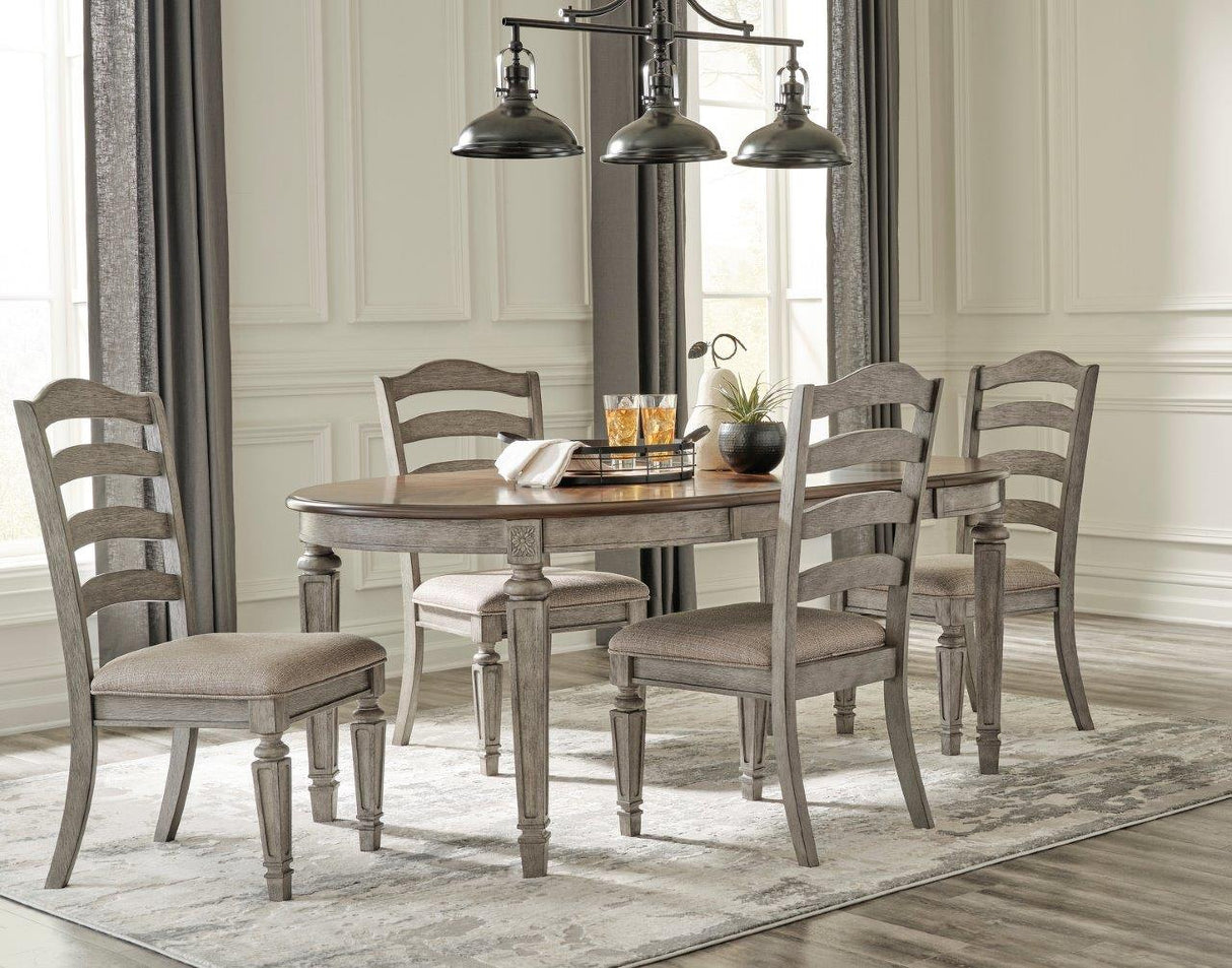 Lodenbay Brown And Antique Gray Extendable Dining Room Set