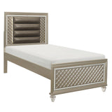 Loudon Champagne Metallic Youth Platform Bedroom Set