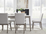 Loyaska Dining Room Set In White And Brown