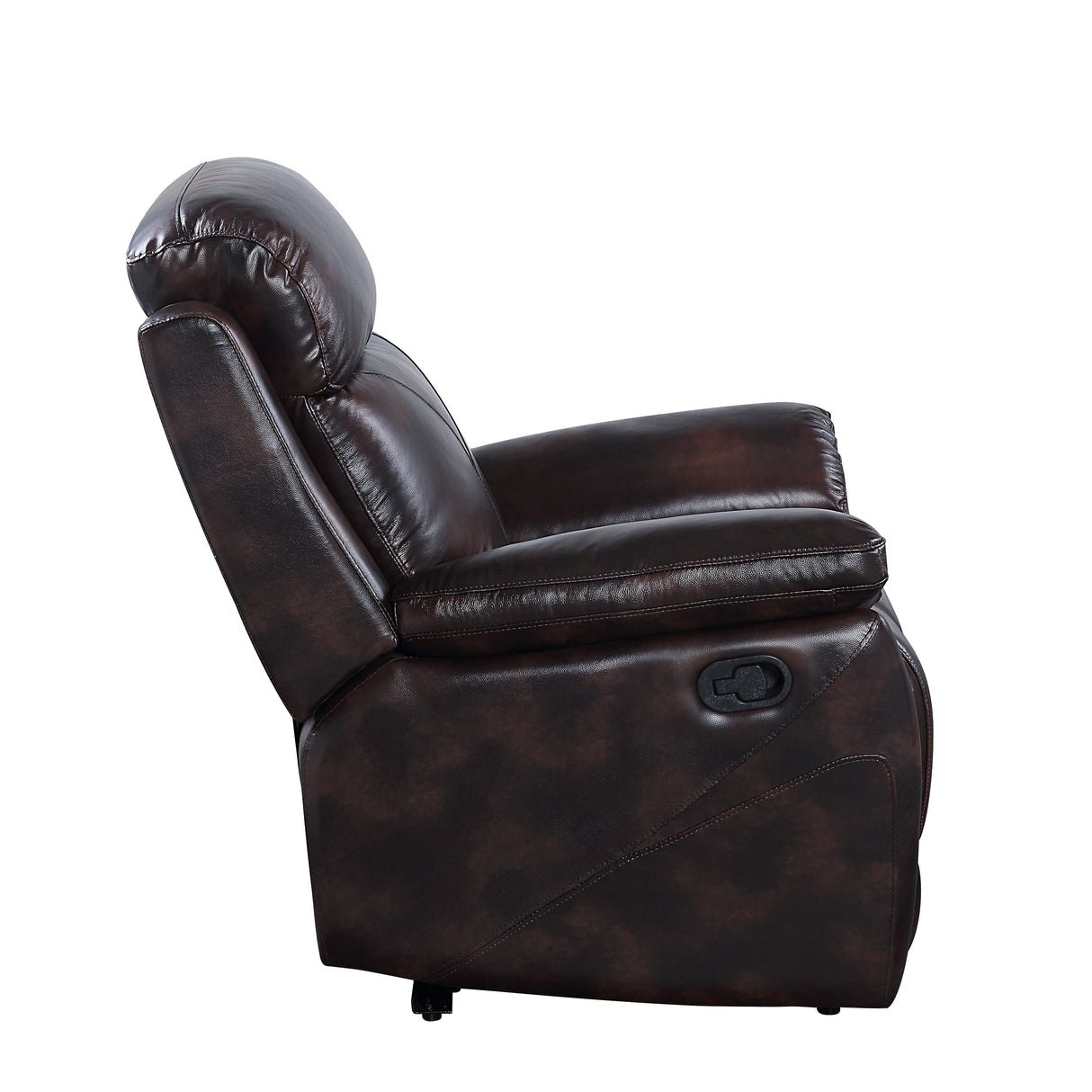 Perfiel Two Tone Dark Brown Top Grain Leather Sofa