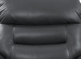 Lamruil Gray Top Grain Leather Sofa