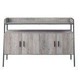 Samiya Gray Oak & Black Finish Tv Stand