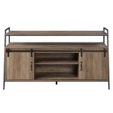 Rashawn Rustic Oak & Black Finish Tv Stand