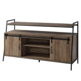 Rashawn Rustic Oak & Black Finish Tv Stand