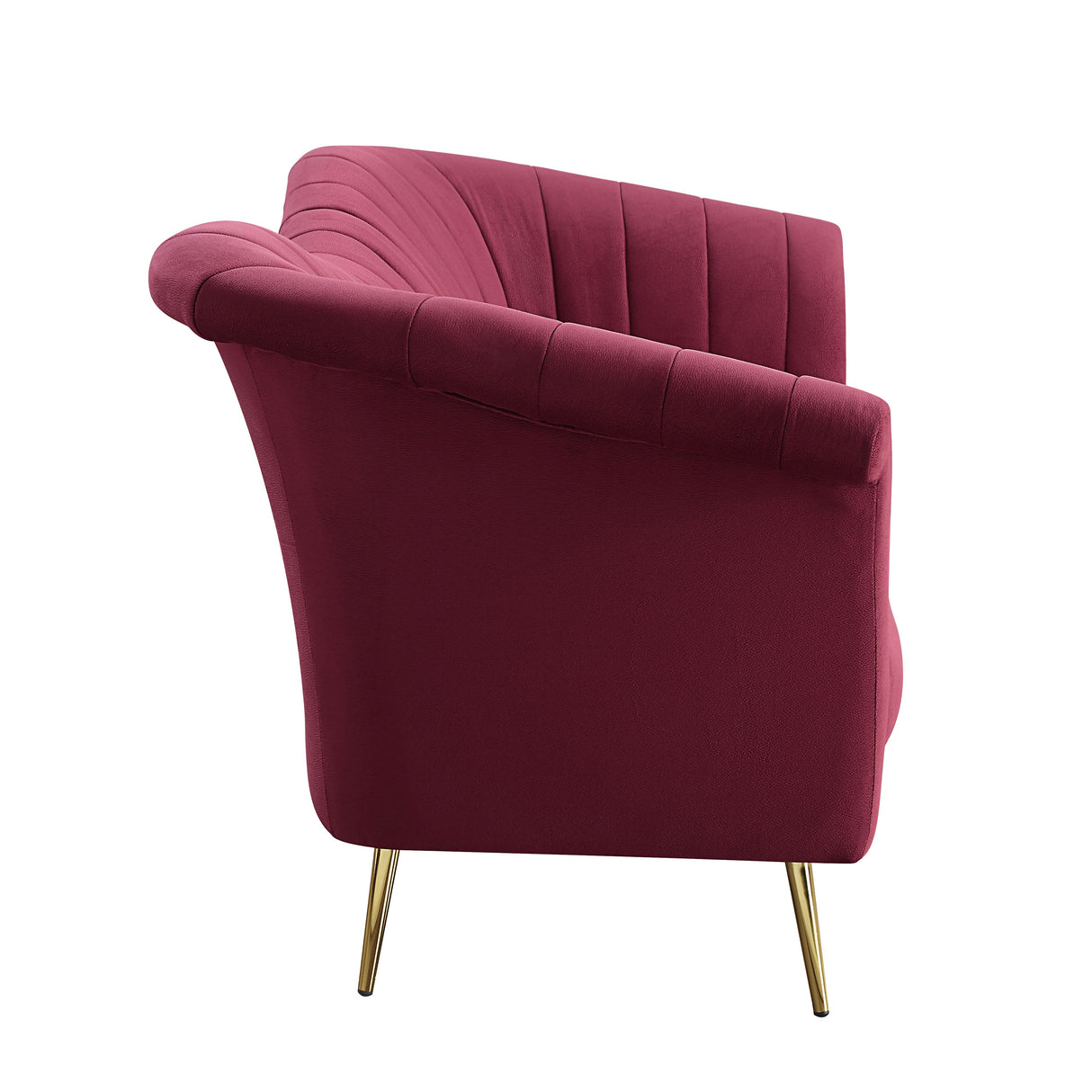 Callista Red Velvet Sofa