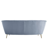 Bayram Light Gray Velvet Sofa