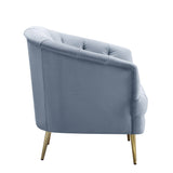 Bayram Light Gray Velvet Sofa