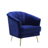 Eivor Blue Velvet Chair