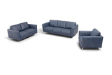 Astonic Blue Leather Sofa