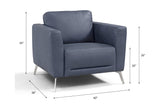 Astonic Blue Leather Chair