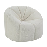 Osmash White Teddy Sherpa Chair