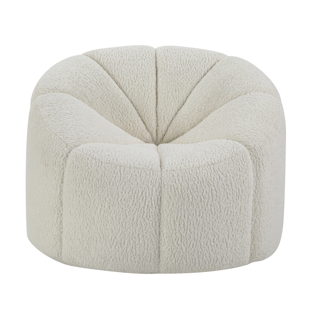 Osmash White Teddy Sherpa Chair