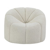 Osmash White Teddy Sherpa Chair