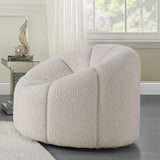 Osmash White Teddy Sherpa Chair