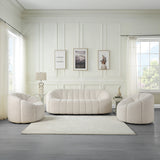 Osmash White Teddy Sherpa Chair