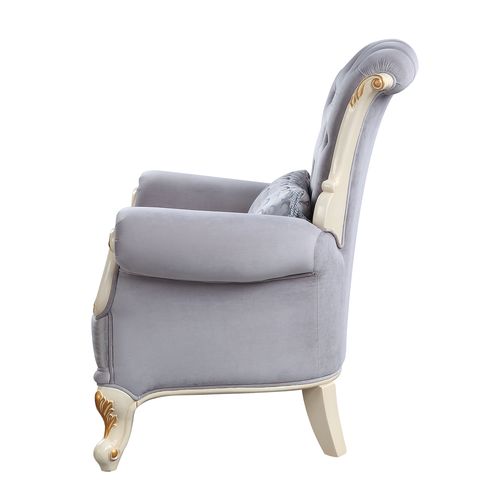 Galelvith Gray Fabric Chair