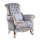 Galelvith Gray Fabric Chair