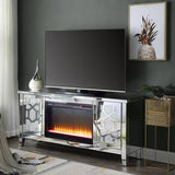 Noralie Mirrored & Faux Diamonds Tv Stand