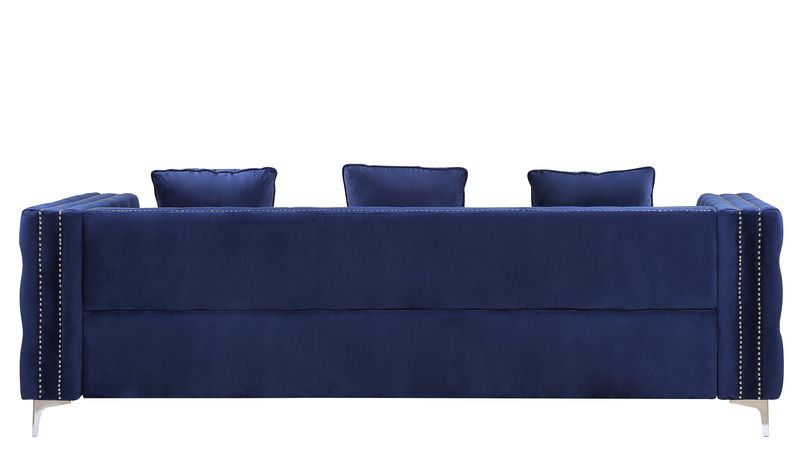 Bovasis Blue Velvet Sofa