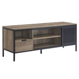 Nantan Rustic Oak & Black Finish Tv Stand