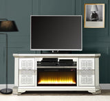 Noralie Mirrored & Faux Diamonds Tv Stand