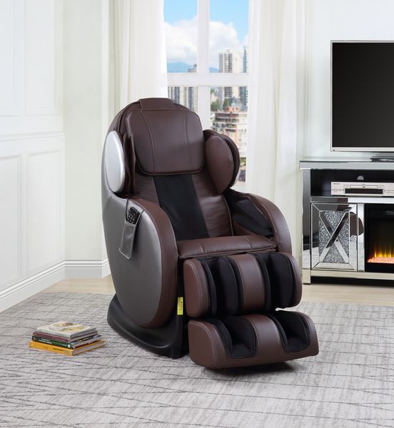 Pacari Chocolate Synthetic Leather Massage Chair