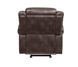 Lydia Brown Leather Aire Glider Recliner