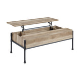 Brantley Oak & Sandy Black Finish Coffee Table