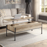 Brantley Oak & Sandy Black Finish Coffee Table