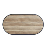 Brantley Oak & Sandy Black Finish Coffee Table