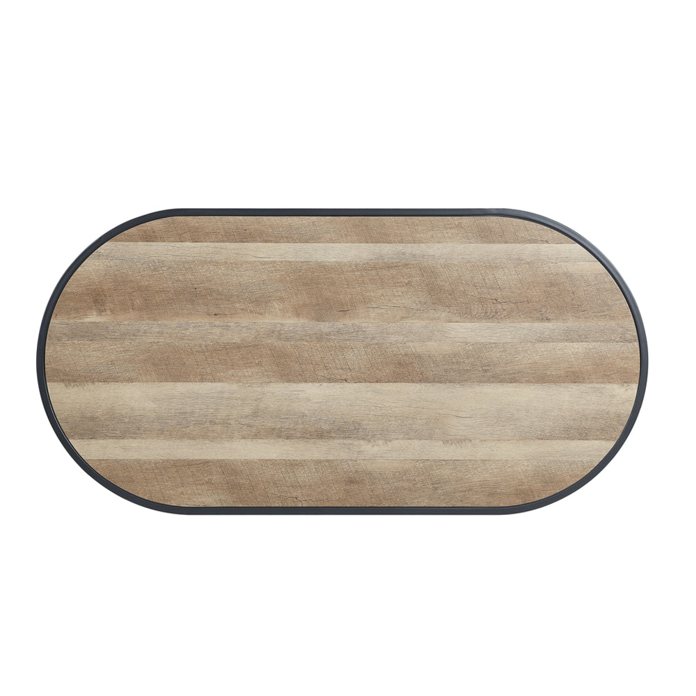 Brantley Oak & Sandy Black Finish Coffee Table