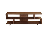 Abhay Walnut Finish Tv Stand