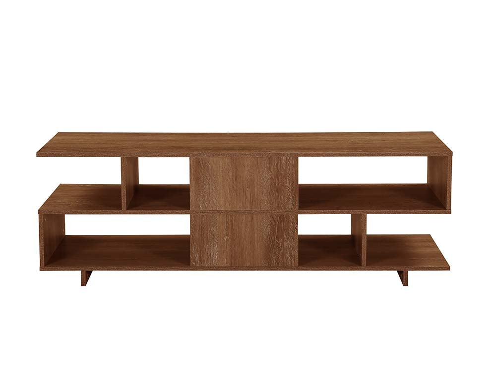 Abhay Walnut Finish Tv Stand