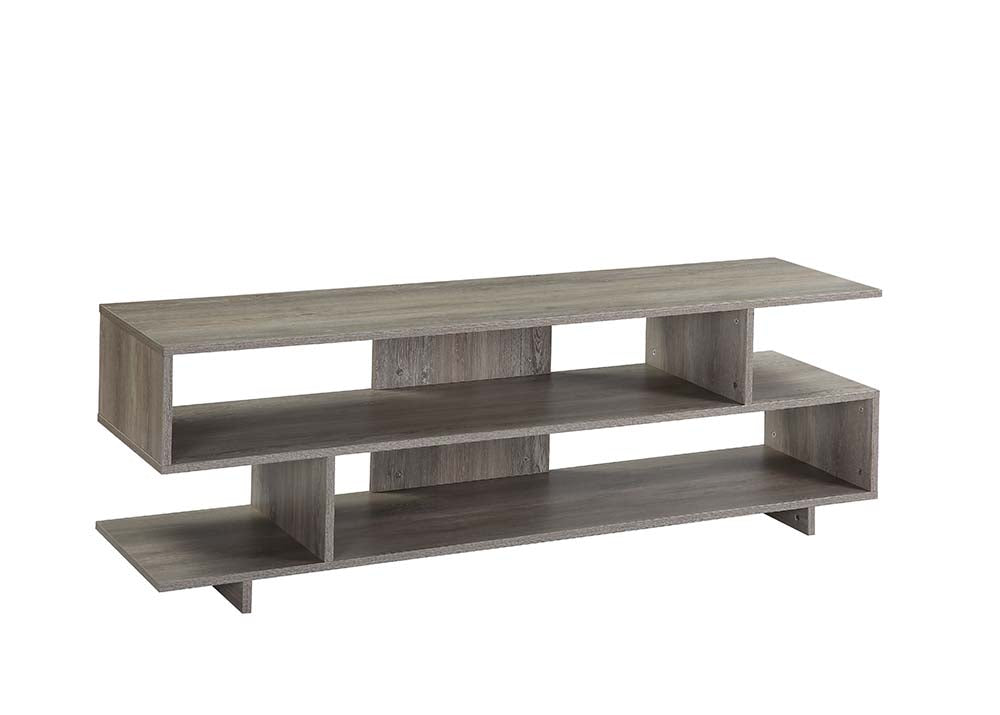 Abhay Grey Oak Finish Tv Stand