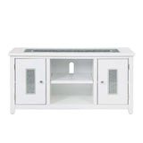 Elizaveta White High Gloss Finish Tv Stand