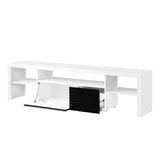 Buck White & Black High Gloss Finish Ii Tv Stand