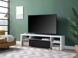 Buck White & Black High Gloss Finish Ii Tv Stand