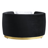 Achelle Black Velvet Chair