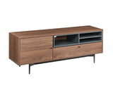 Hattie Rustic Walnut Finish Tv Stand