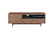 Hattie Rustic Walnut Finish Tv Stand